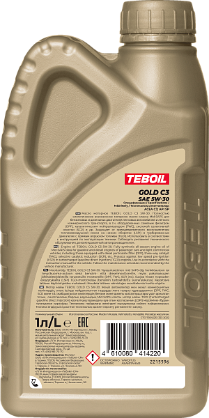 Синтетическое моторное масло TEBOIL GOLD C3 5W-30