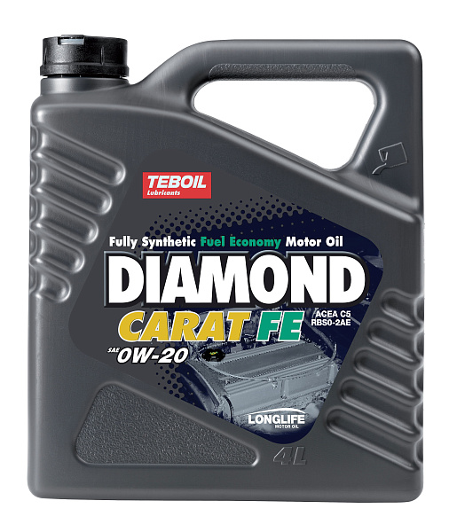 Синтетическое моторное масло TEBOIL DIAMOND CARAT FE 0W-20