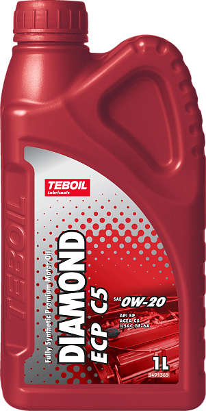 Синтетическое моторное масло TEBOIL DIAMOND ECP C5 0W-20